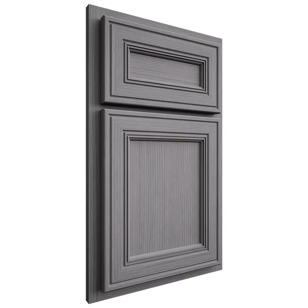 Shiloh Cabinetry Partial Overlay Glenbrook White Oak Rift Cut Sterling Door