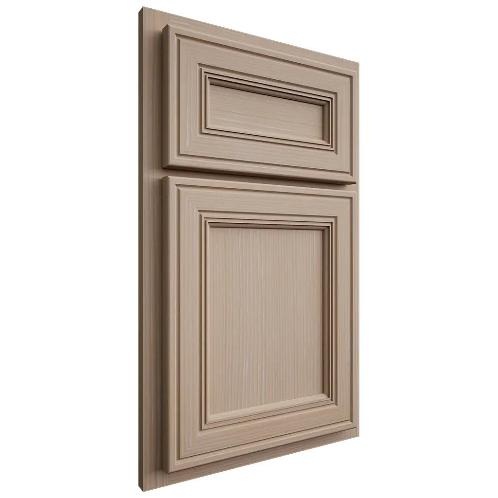 Shiloh Cabinetry Partial Overlay Glenbrook White Oak Rift Cut Straw Door