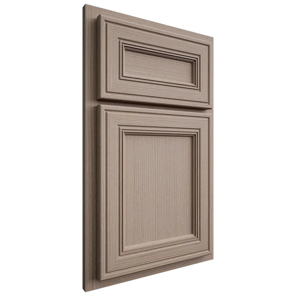 Shiloh Cabinetry Partial Overlay Glenbrook White Oak Rift Cut Whitewash Door