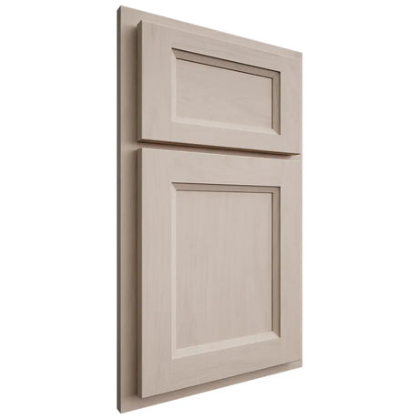 Shiloh Cabinetry Partial Overlay Greensboro Alder Plain Cut White Sands Door