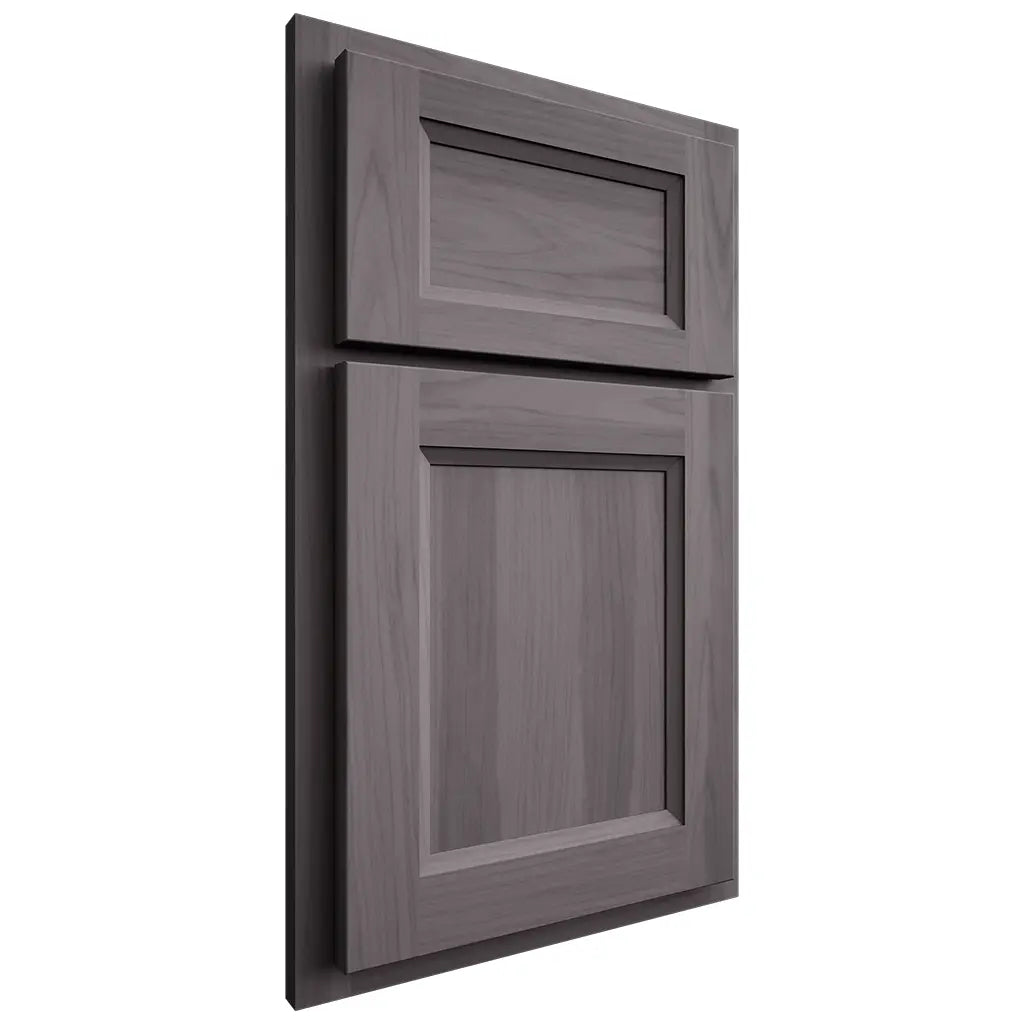 Shiloh Cabinetry Partial Overlay Greensboro Hickory Plain Cut Cadet Door