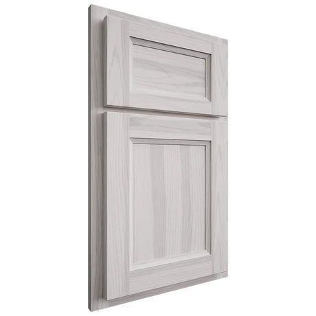 Shiloh Cabinetry Partial Overlay Greensboro Hickory Plain Cut Cotton Door
