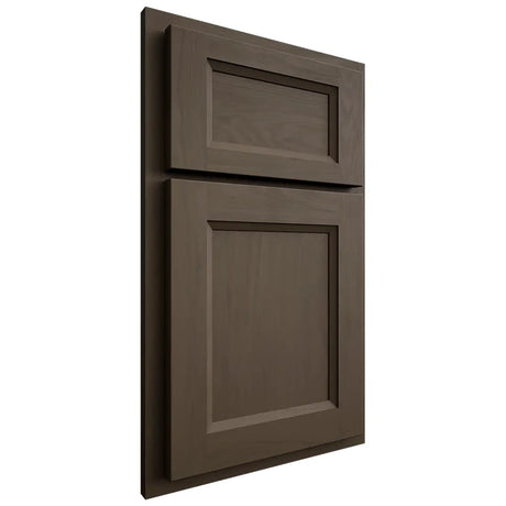 Shiloh Cabinetry Partial Overlay Greensboro Maple Plain Cut Perfect Brown Door