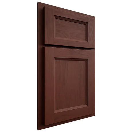Shiloh Cabinetry Partial Overlay Greensboro Maple Plain Cut Sable Door