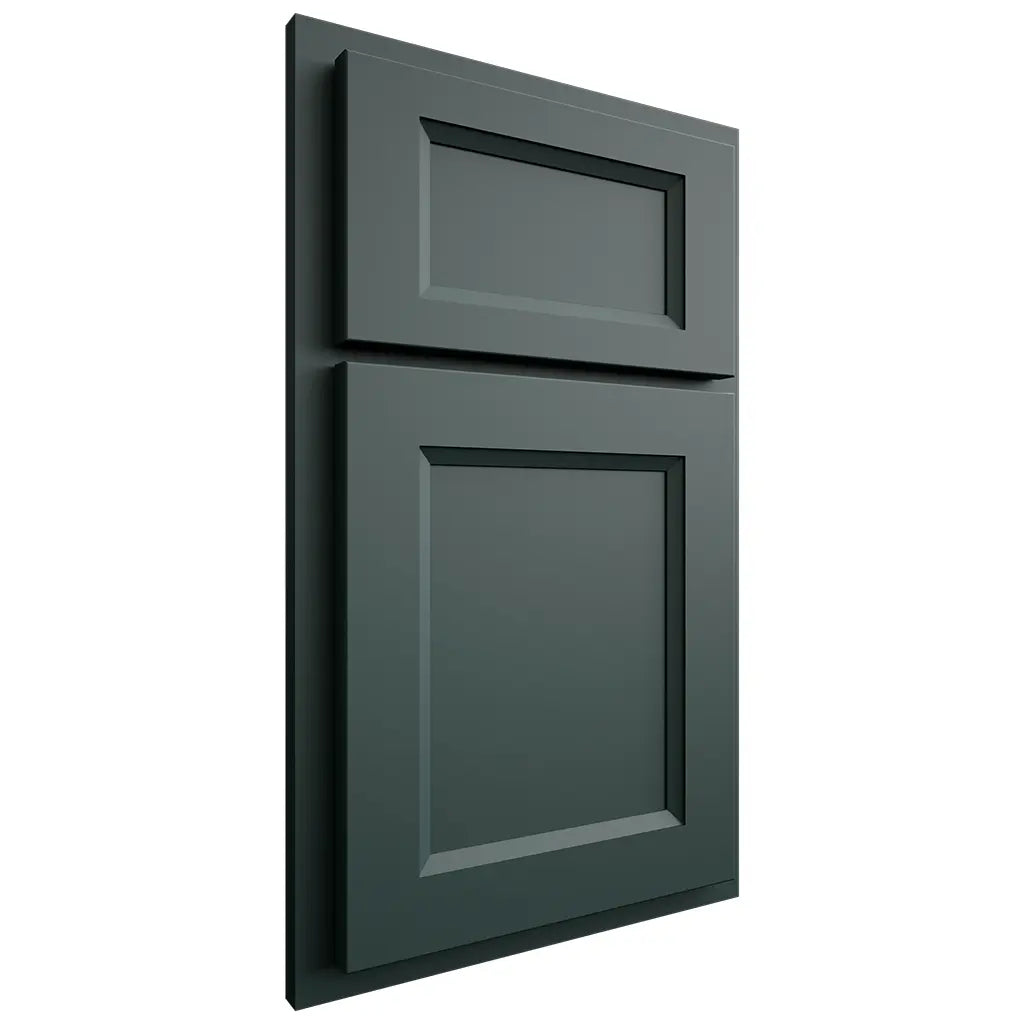 Shiloh Cabinetry Partial Overlay Greensboro Paintable Billiard Green Door
