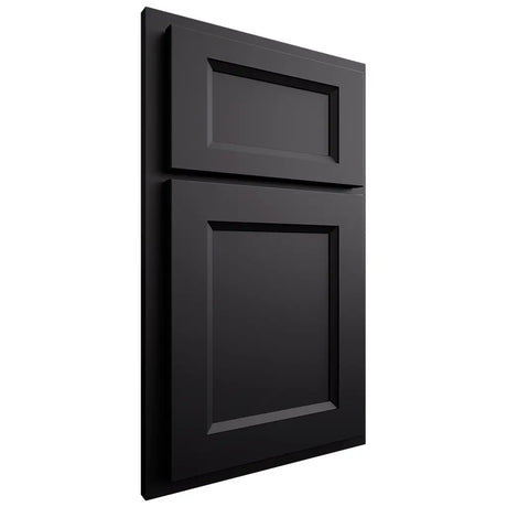 Shiloh Cabinetry Partial Overlay Greensboro Paintable Black Door