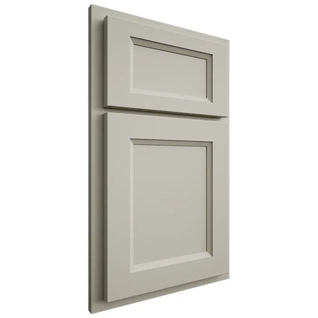 Shiloh Cabinetry Partial Overlay Greensboro Paintable Clary Sage Door