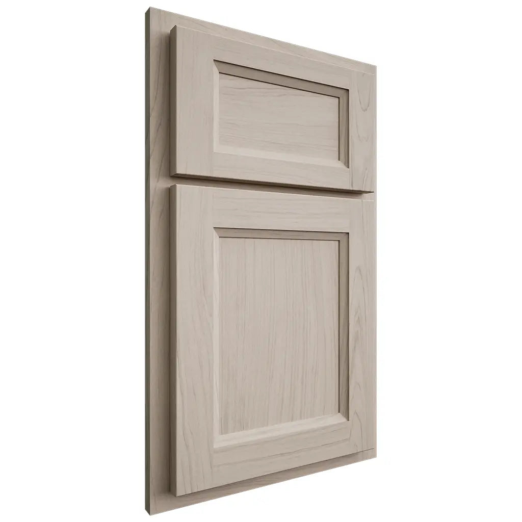 Shiloh Cabinetry Partial Overlay Greensboro Poplar Plain Cut Seagull Door