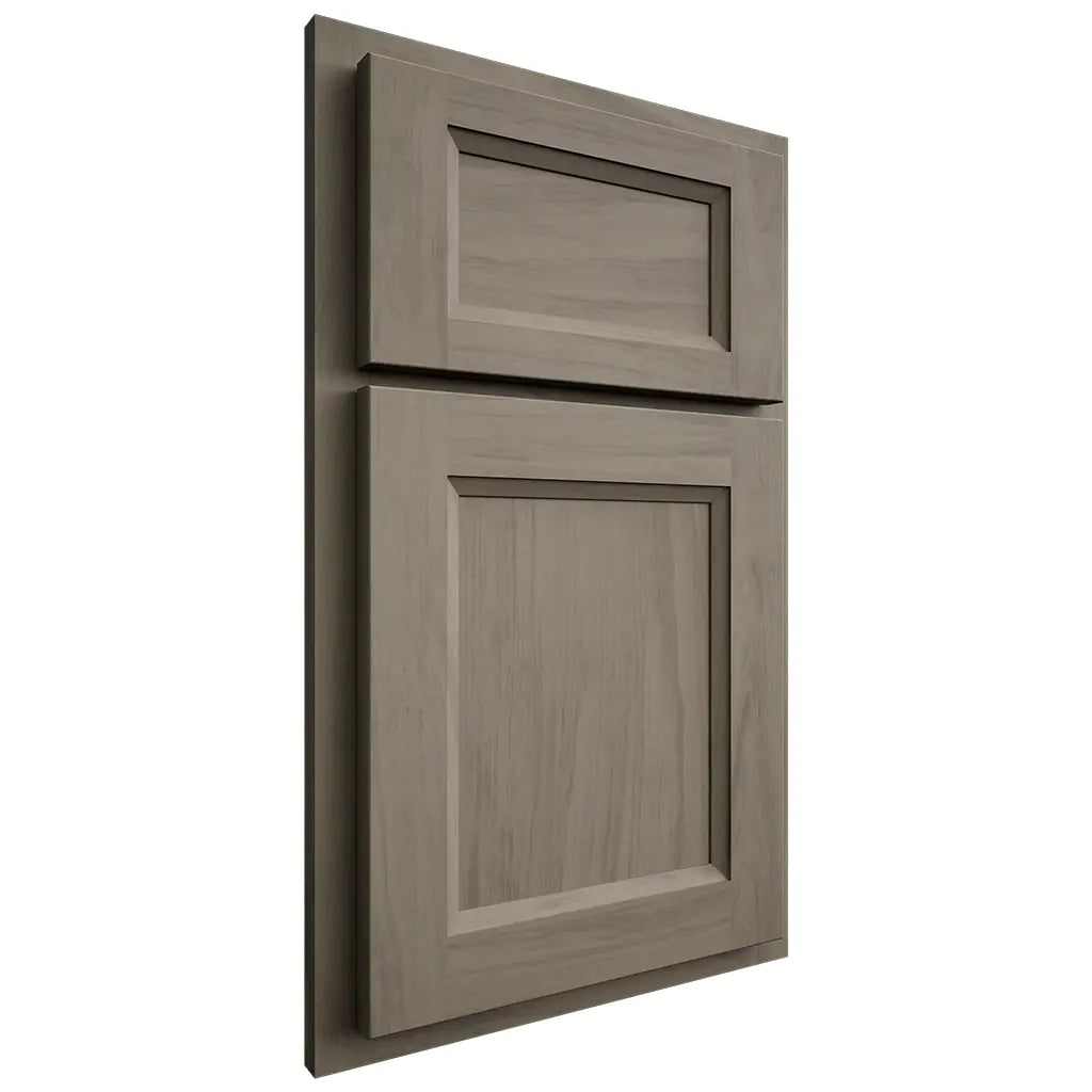 Shiloh Cabinetry Partial Overlay Greensboro Poplar Plain Cut Sterling Door