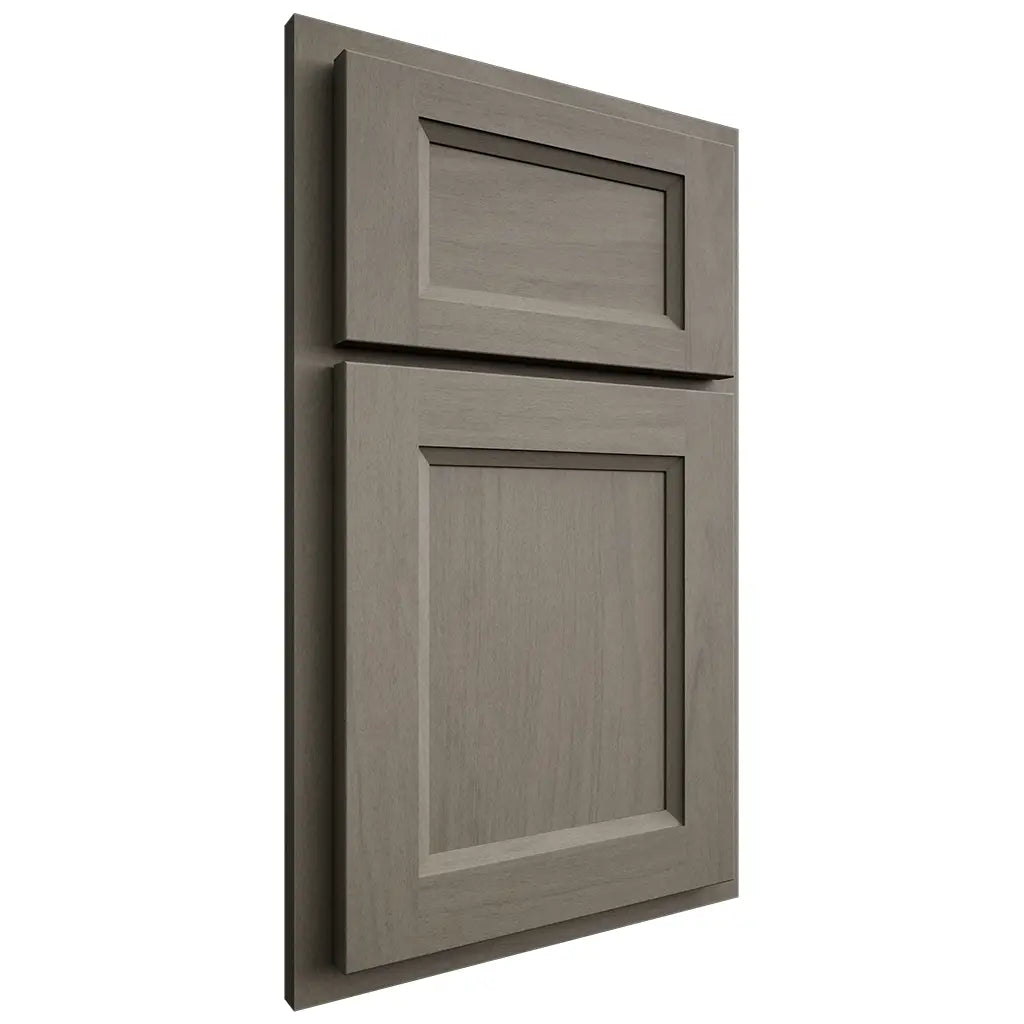 Shiloh Cabinetry Partial Overlay Greensboro Poplar Plain Cut Thyme Door
