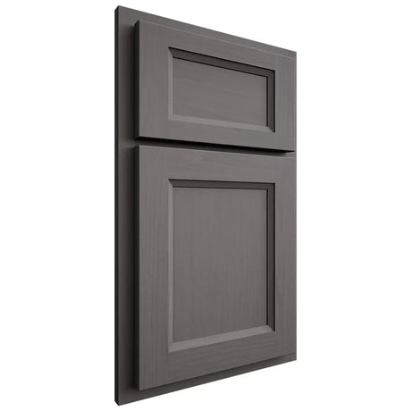 Shiloh Cabinetry Partial Overlay Greensboro Walnut Plain Cut Cadet Door