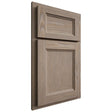 Shiloh Cabinetry Partial Overlay Greensboro White Oak Plain Cut Almond Door