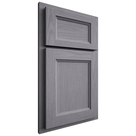 Shiloh Cabinetry Partial Overlay Greensboro White Oak Plain Cut Cadet Door