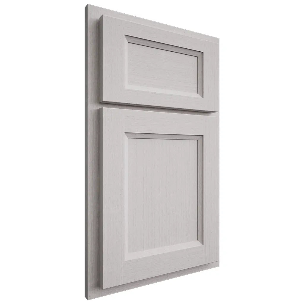 Shiloh Cabinetry Partial Overlay Greensboro White Oak Quarter Sawn Cotton Door