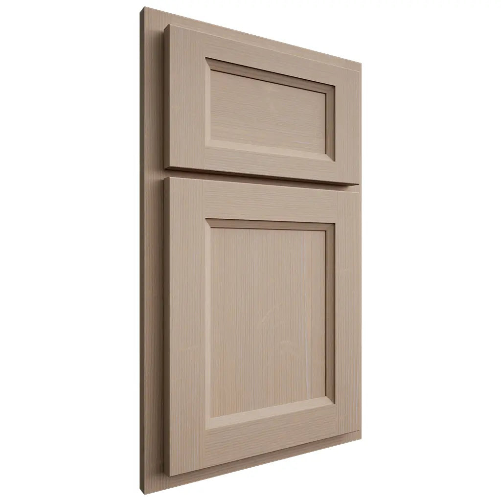 Shiloh Cabinetry Partial Overlay Greensboro White Oak Quarter Sawn Straw Door