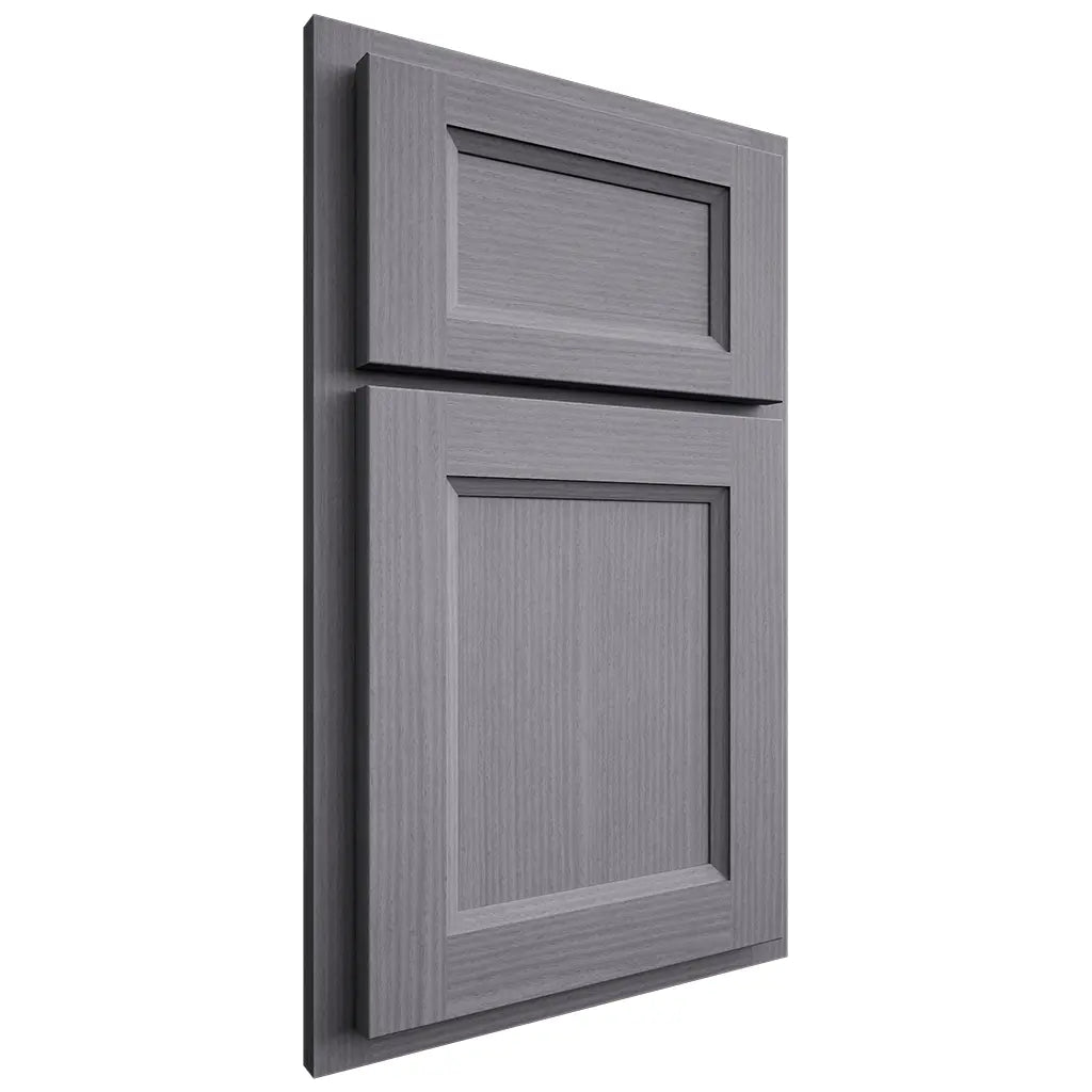 Shiloh Cabinetry Partial Overlay Greensboro White Oak Rift Cut Cadet Door