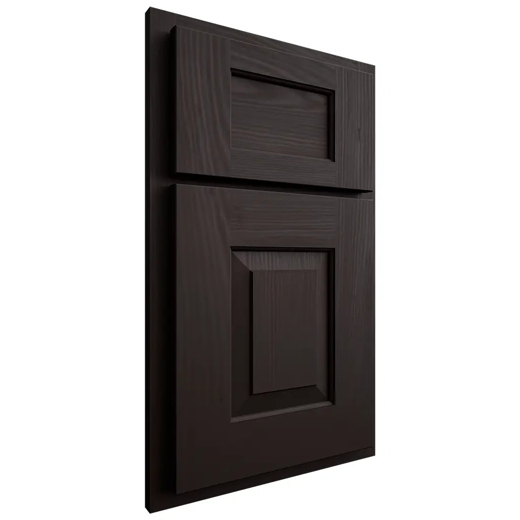 Shiloh Cabinetry Partial Overlay Hamlin Alder Plain Cut Espresso Door
