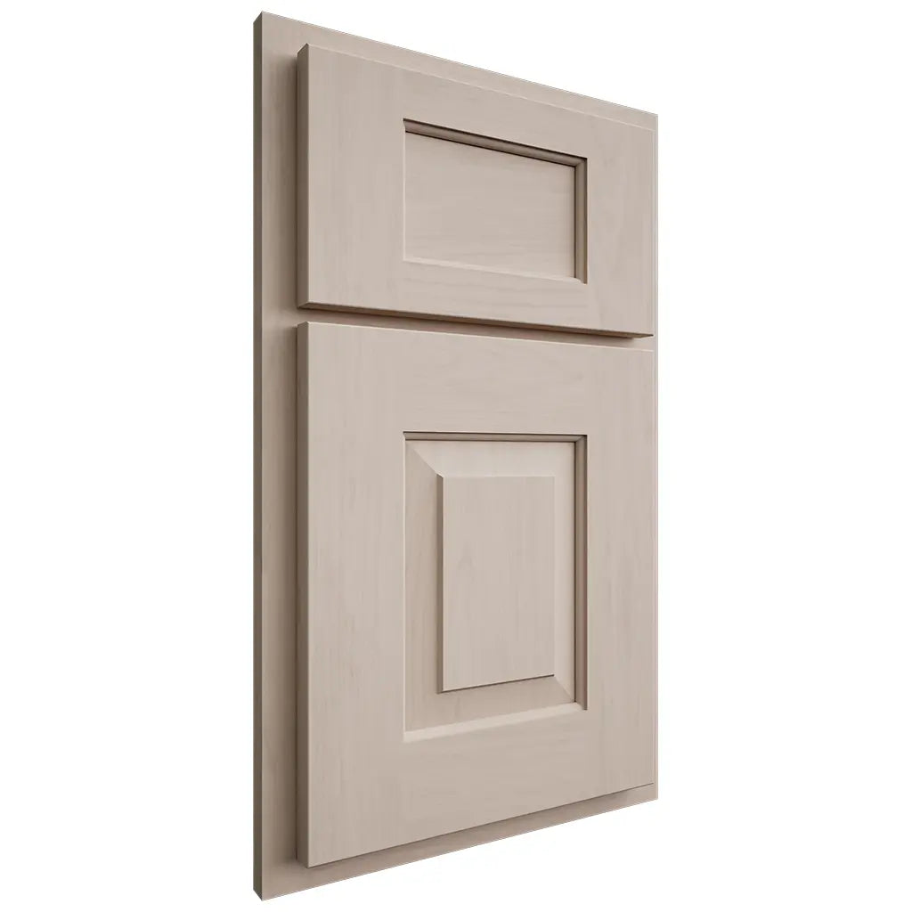 Shiloh Cabinetry Partial Overlay Hamlin Alder Plain Cut White Sands Door