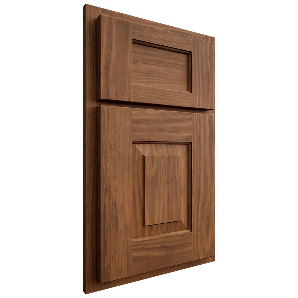 Shiloh Cabinetry Partial Overlay Hamlin Cherry Plain Cut Carob Door