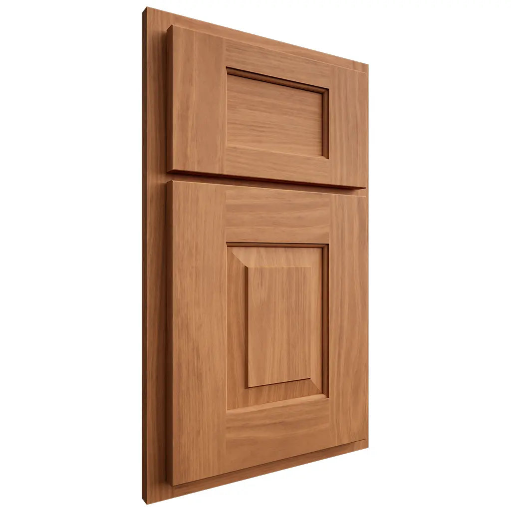 Shiloh Cabinetry Partial Overlay Hamlin Cherry Plain Cut Medium Door