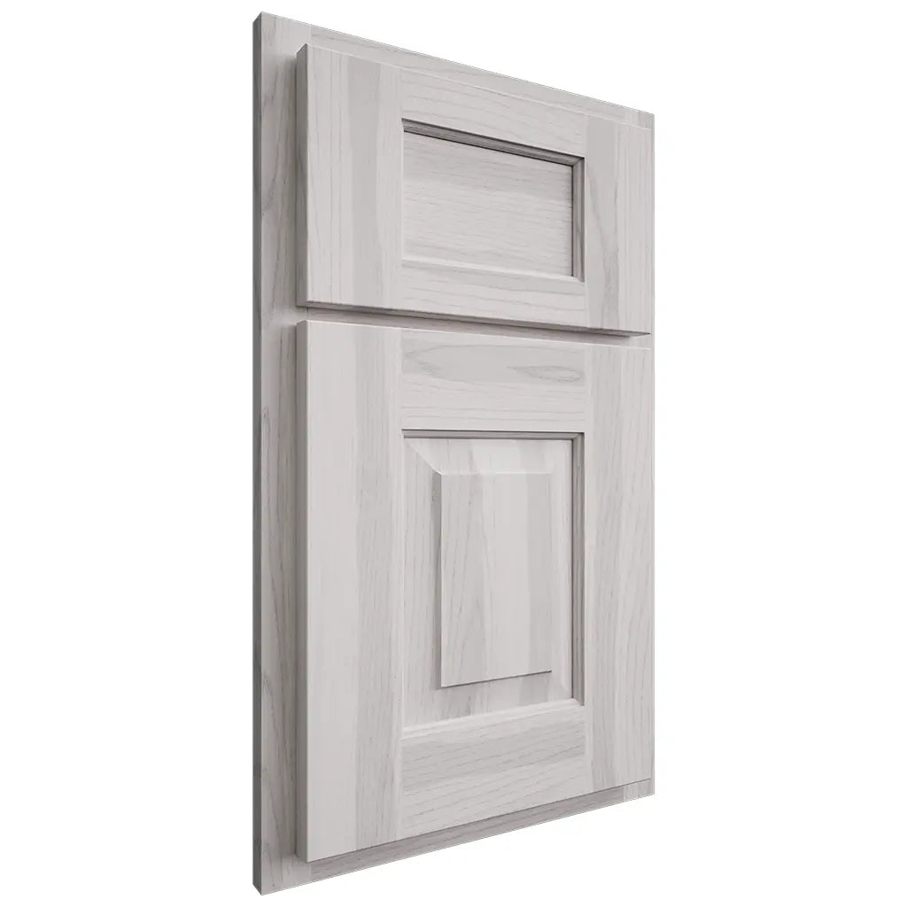 Shiloh Cabinetry Partial Overlay Hamlin Hickory Plain Cut Cotton Door