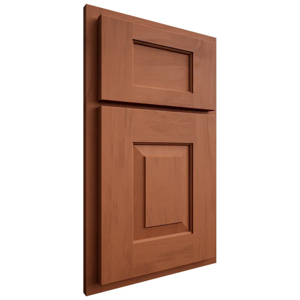 Shiloh Cabinetry Partial Overlay Hamlin Maple Plain Cut Spice Door