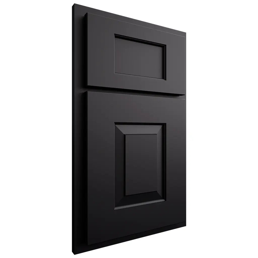 Shiloh Cabinetry Partial Overlay Hamlin Paintable Black Door