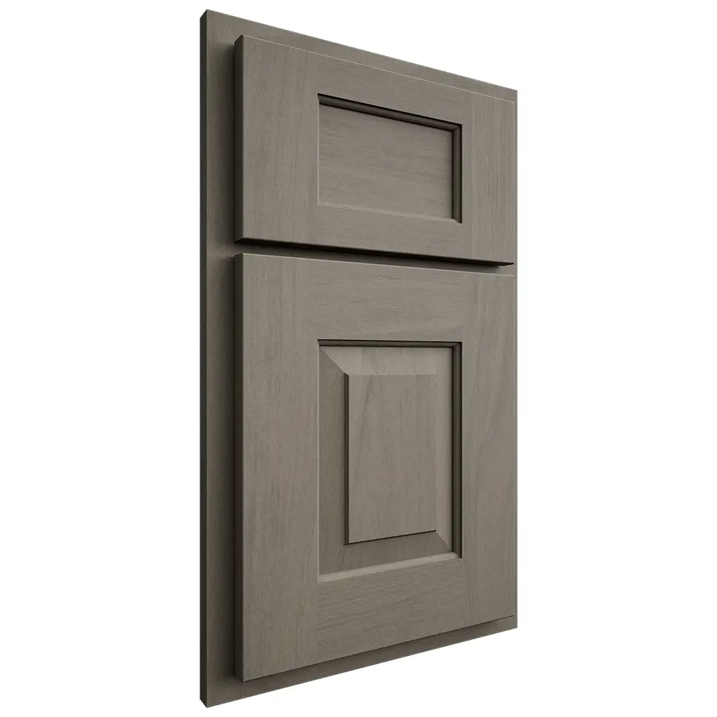 Shiloh Cabinetry Partial Overlay Hamlin Poplar Plain Cut Thyme Door