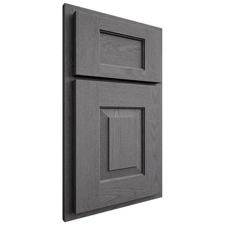 Shiloh Cabinetry Partial Overlay Hamlin Red Oak Plain Cut Cadet Door