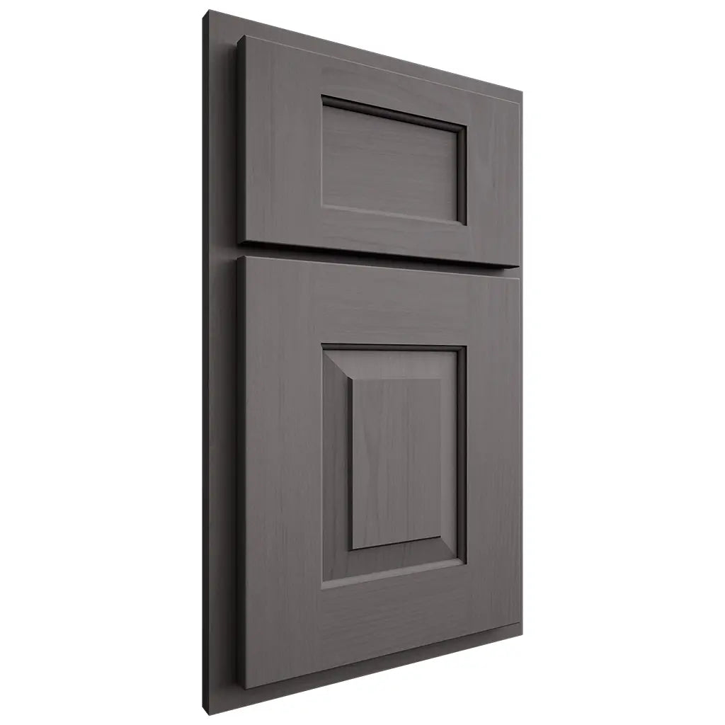 Shiloh Cabinetry Partial Overlay Hamlin Walnut Plain Cut Cadet Door