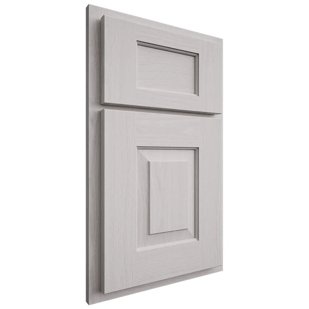 Shiloh Cabinetry Partial Overlay Hamlin White Oak Plain Cut Cotton Door