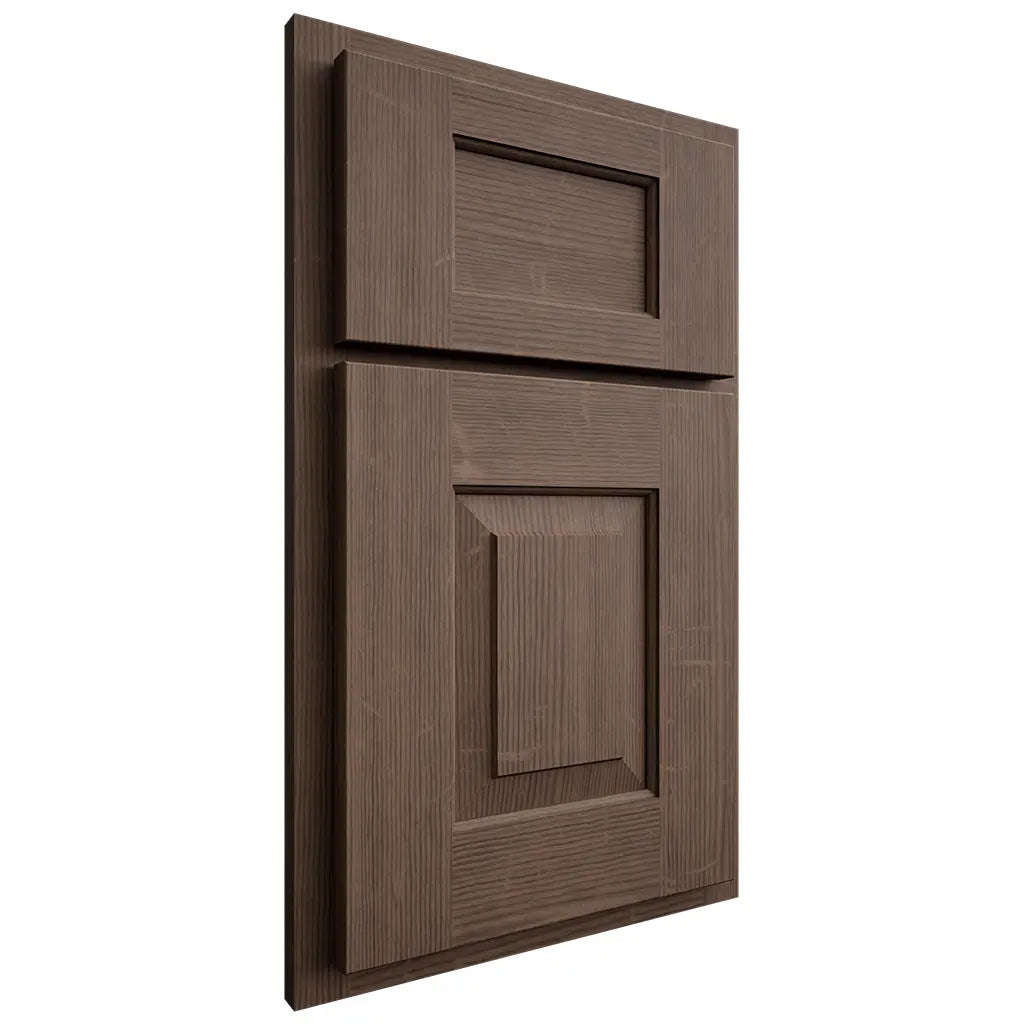 Shiloh Cabinetry Partial Overlay Hamlin White Oak Quarter Sawn Mineral Door
