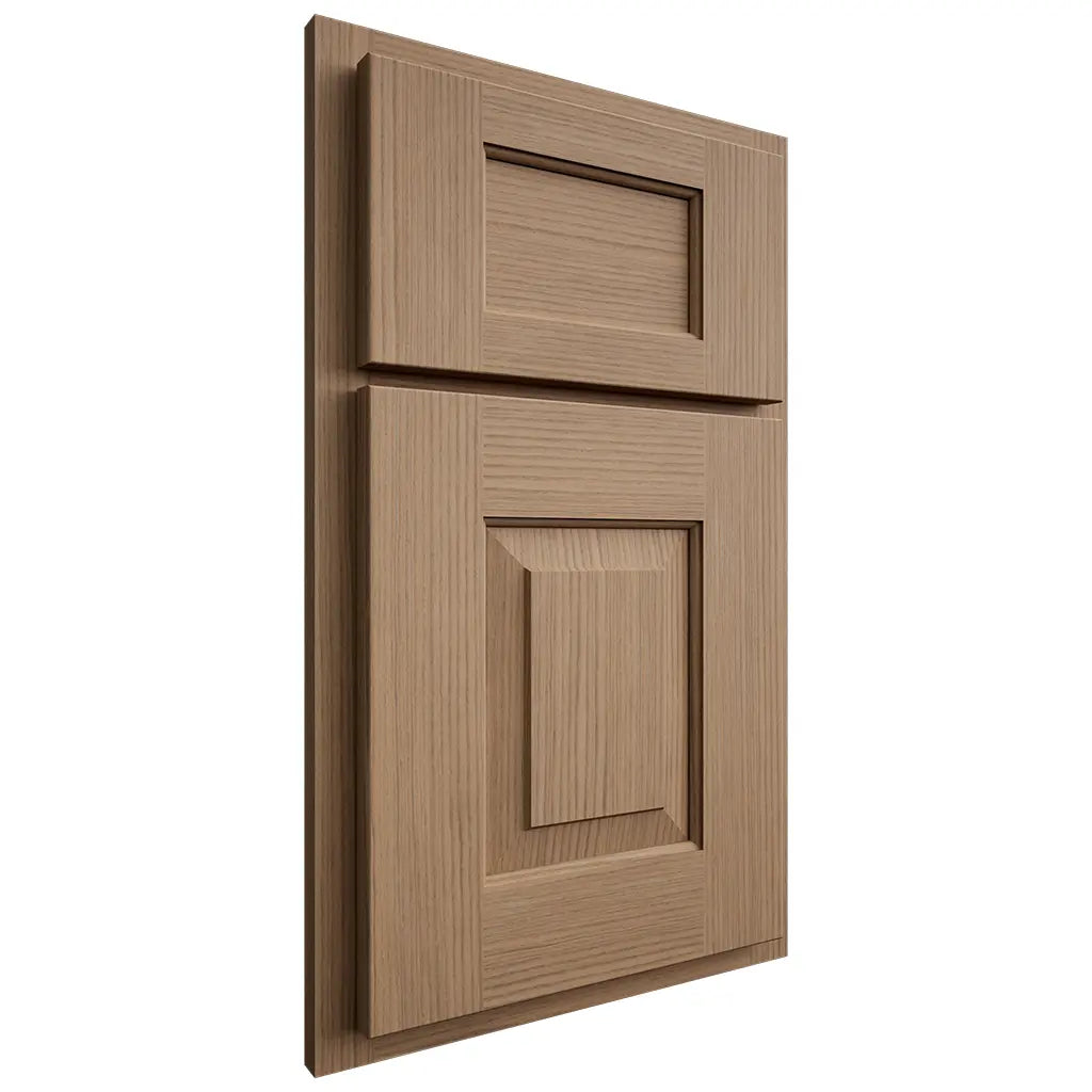 Shiloh Cabinetry Partial Overlay Hamlin White Oak Rift Cut Natural Door