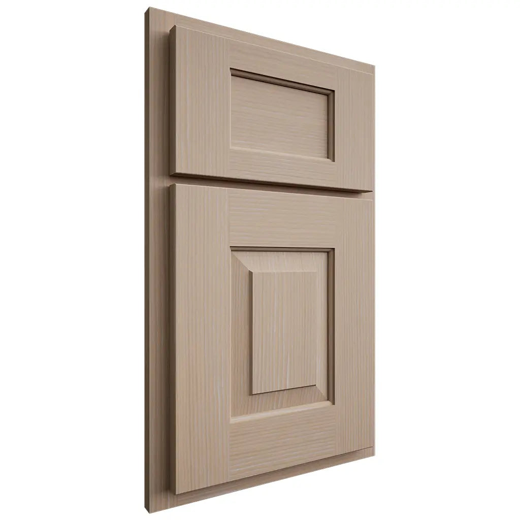 Shiloh Cabinetry Partial Overlay Hamlin White Oak Rift Cut Straw Door