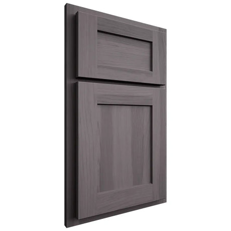 Shiloh Cabinetry Partial Overlay Hanover Hickory Plain Cut Cadet Door