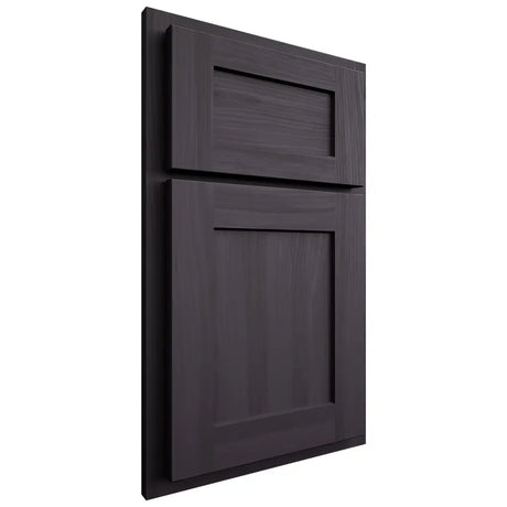 Shiloh Cabinetry Partial Overlay Hanover Hickory Plain Cut Harbor Door