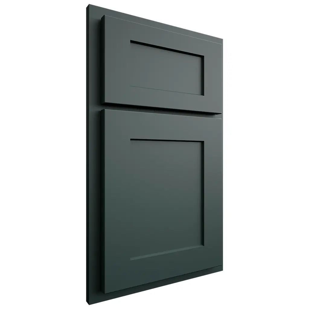 Shiloh Cabinetry Partial Overlay Hanover Paintable Billiard Green Door