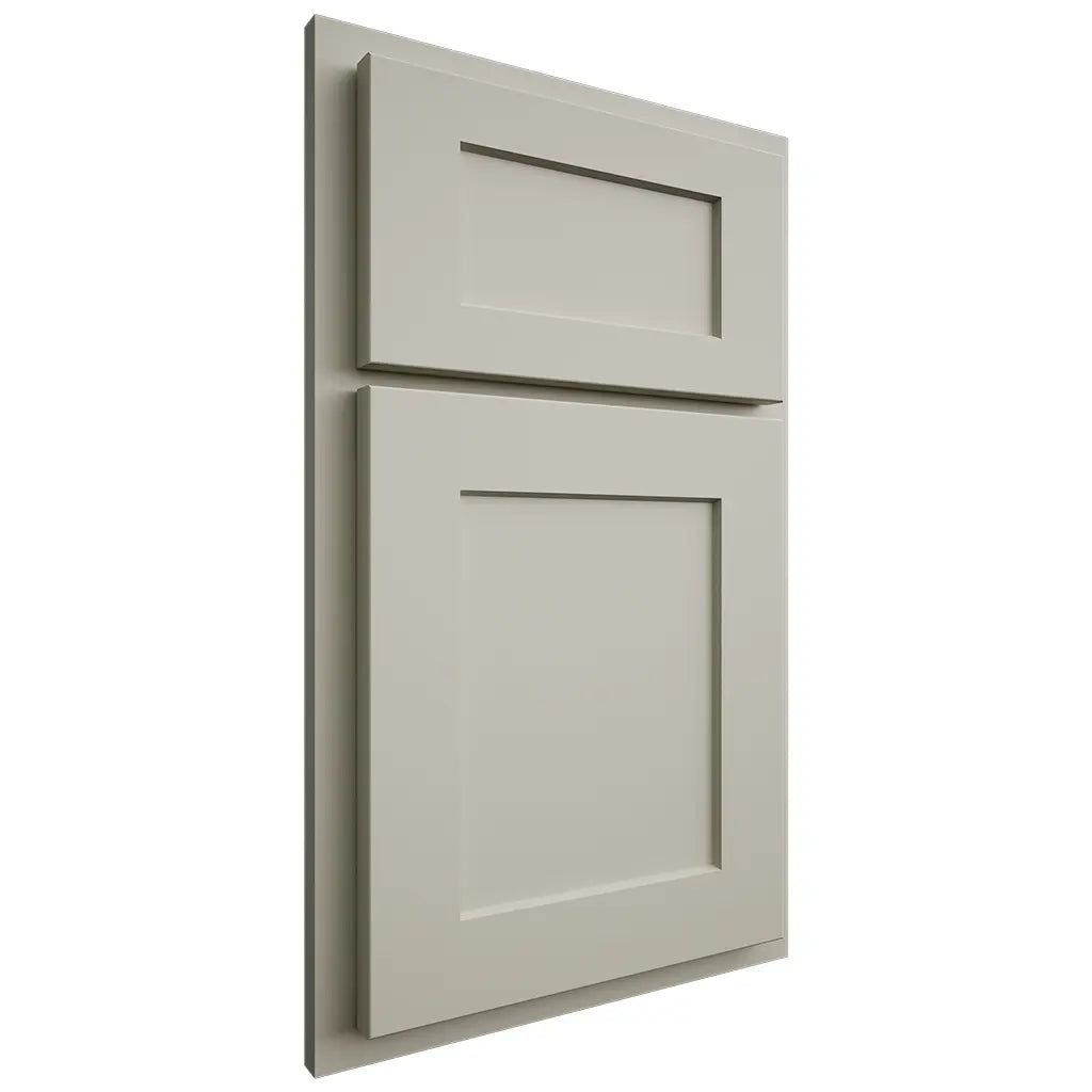 Shiloh Cabinetry Partial Overlay Hanover Paintable Clary Sage Door