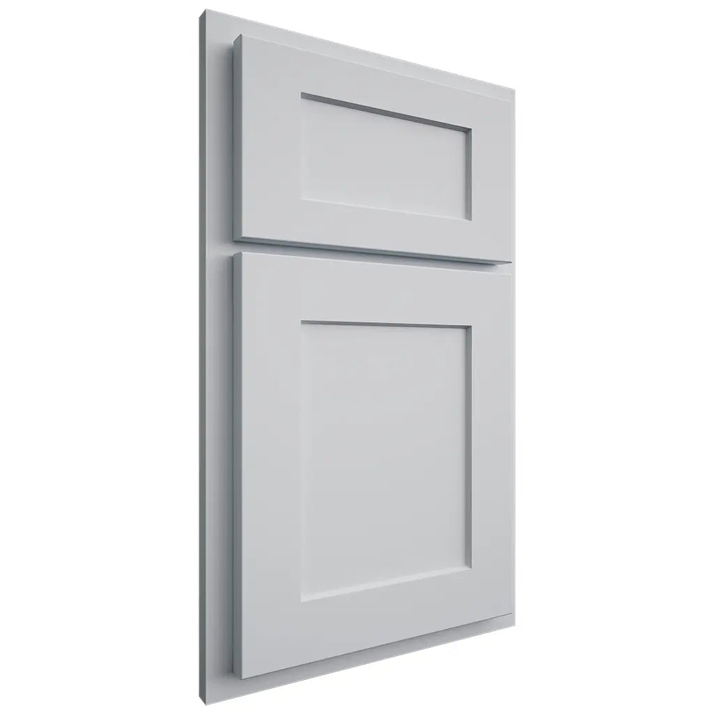 Shiloh Cabinetry Partial Overlay Hanover Paintable Niebla Azul Door