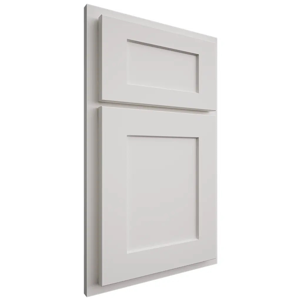 Shiloh Cabinetry Partial Overlay Hanover Paintable Soft White Door