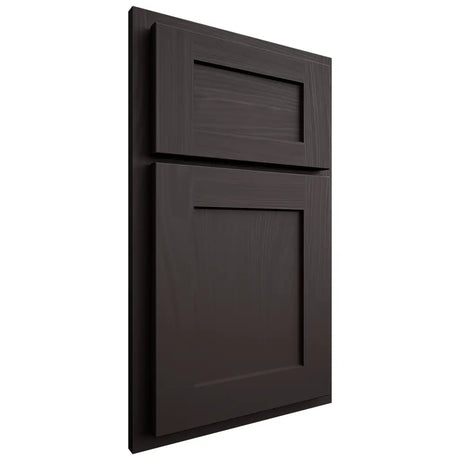 Shiloh Cabinetry Partial Overlay Hanover Poplar Plain Cut Carbon Door