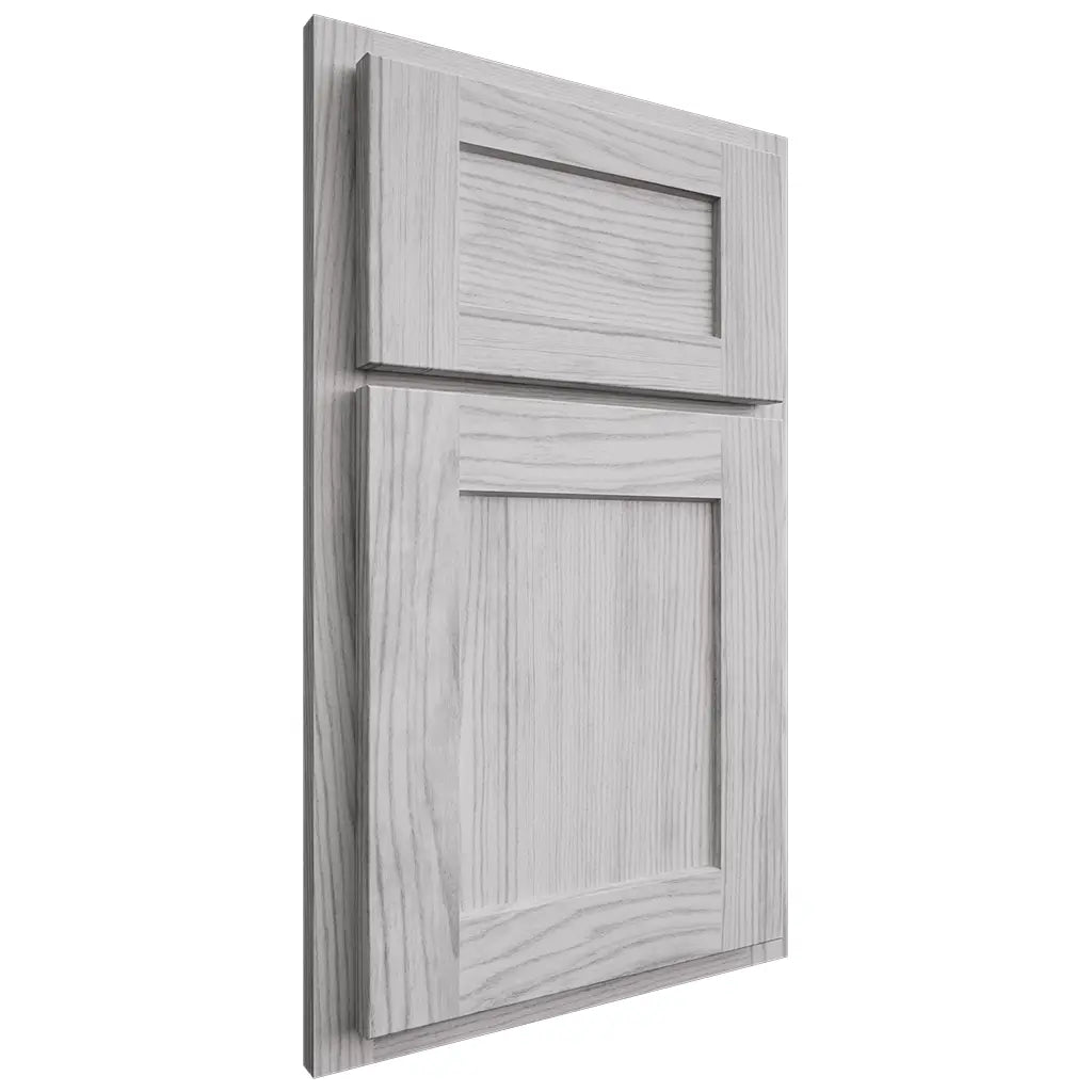 Shiloh Cabinetry Partial Overlay Hanover Walnut Plain Cut Stratus Door