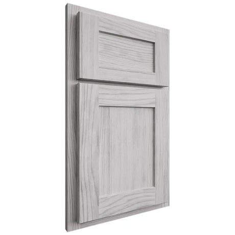 Shiloh Cabinetry Partial Overlay Hanover Walnut Plain Cut Stratus Door