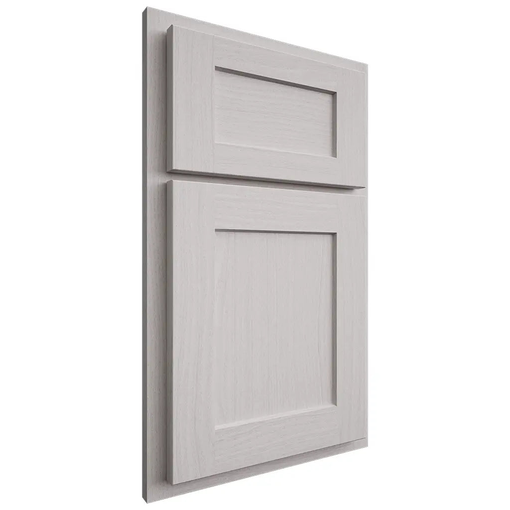 Shiloh Cabinetry Partial Overlay Hanover White Oak Plain Cut Cotton Door