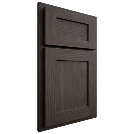 Shiloh Cabinetry Partial Overlay Hanover White Oak Plain Cut Creekside Door