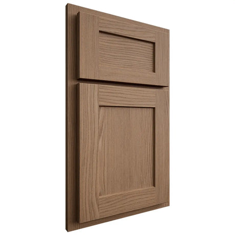 Shiloh Cabinetry Partial Overlay Hanover White Oak Plain Cut Medium Door