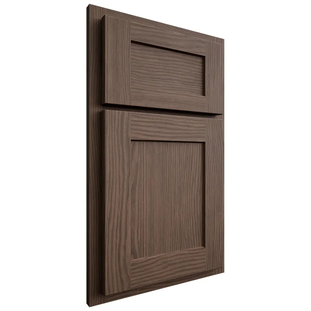 Shiloh Cabinetry Partial Overlay Hanover White Oak Plain Cut Mineral Door
