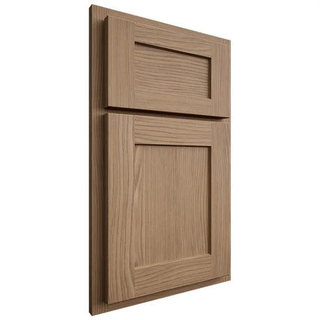 Shiloh Cabinetry Partial Overlay Hanover White Oak Plain Cut Natural Door