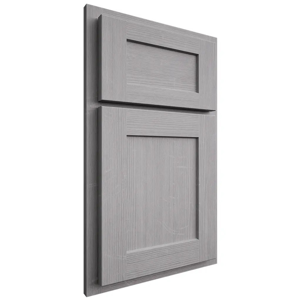 Shiloh Cabinetry Partial Overlay Hanover White Oak Quarter Sawn Stratus Door