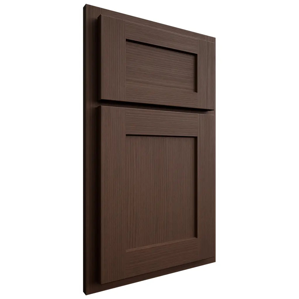 Shiloh Cabinetry Partial Overlay Hanover White Oak Rift Cut Braun Door